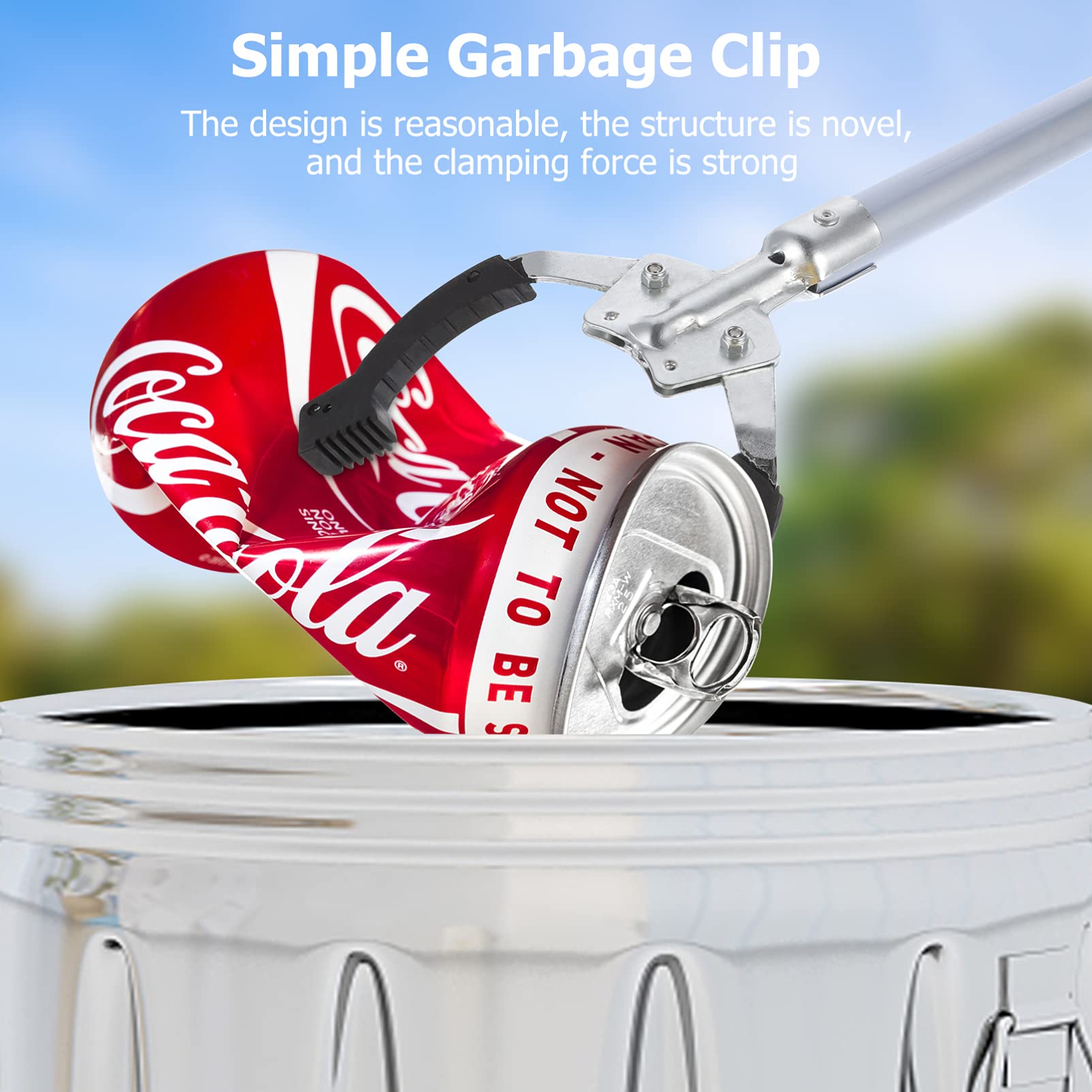 40cm Reacher Grabber Tool for Trash Pickup - Lightweight & Portable Litter Picker with Comfort Grip, Ideal for Elderly & Disabled - Perfect for Gardening, Home Cleaning & Outdoor Activities