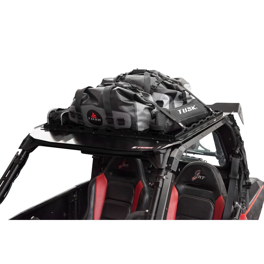 Tusk Heavy-Duty Roof Top UTV Cargo Rack for Polaris RZR S 900 (2016-2020 Models) - Durable Aluminum Storage Solution for Off-Road Adventures, Hunting & Camping Gear