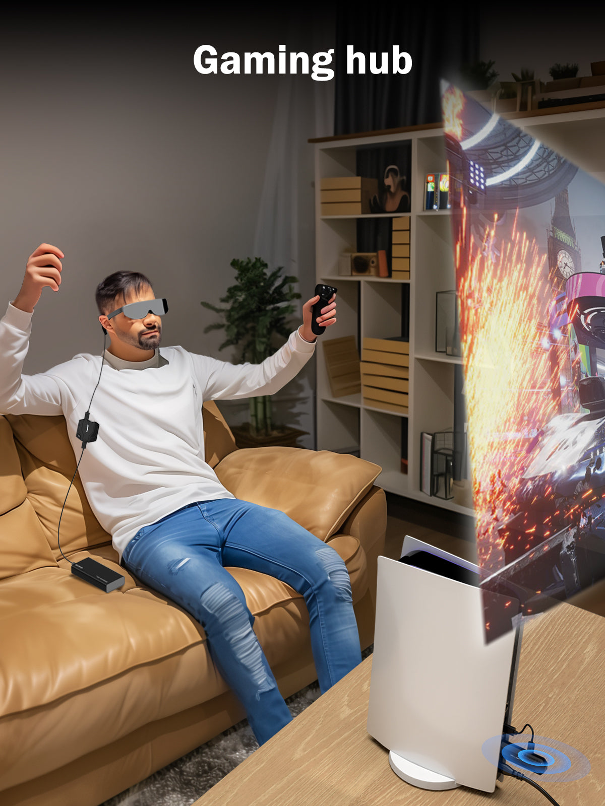 LEMORELE™ P30 Portable Wireless HDMI VR Transmitter Kit - 4K Ultra HD Streaming for Oculus Quest 2, HTC Vive, PSVR | Perfect for Home Theater, Gaming & Virtual Reality Experiences