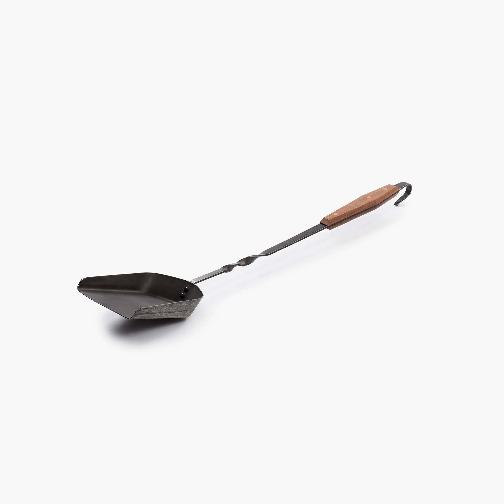 Premium Stainless Steel Cowboy Grill Coal Shovel - Heavy Duty BBQ Charcoal Scoop for Outdoor Cooking, Camping & Backyard Grilling