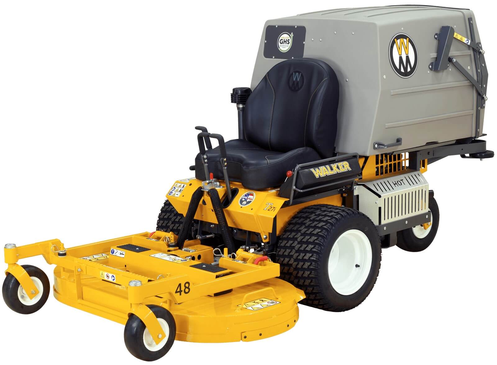 Walker Mowers MT27iGHS 26.5HP Commercial Gas Lawn Mower with Grass Handling System - Perfect for Large Yards, Golf Courses, and Professional Landscaping