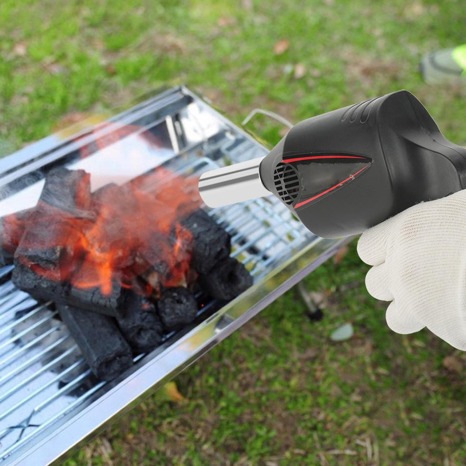 EVTSCAN Portable Handheld BBQ Fan - Manual Air Blower for Outdoor Grilling, Camping, Picnics & Backyard Barbecues | Perfect for Charcoal Starter, Fire Pit & Campfire Cooking