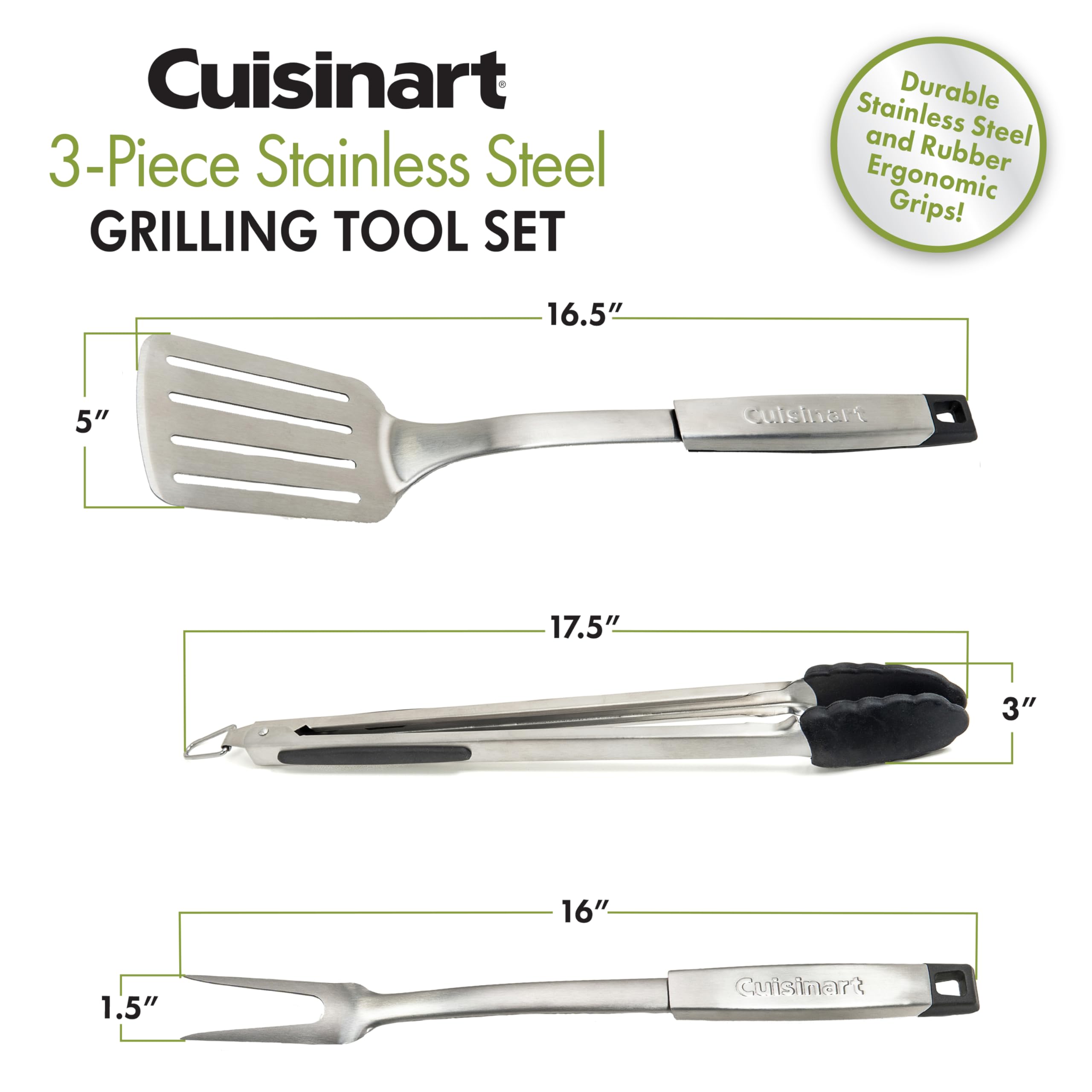 Cuisinart CGS-5020 20-Piece Deluxe BBQ Grill Tool Set with Aluminum Carrying Case & Affresh Washing Machine Cleaner (6 Month Supply) - Perfect for Outdoor Grilling and HE Washer Maintenance