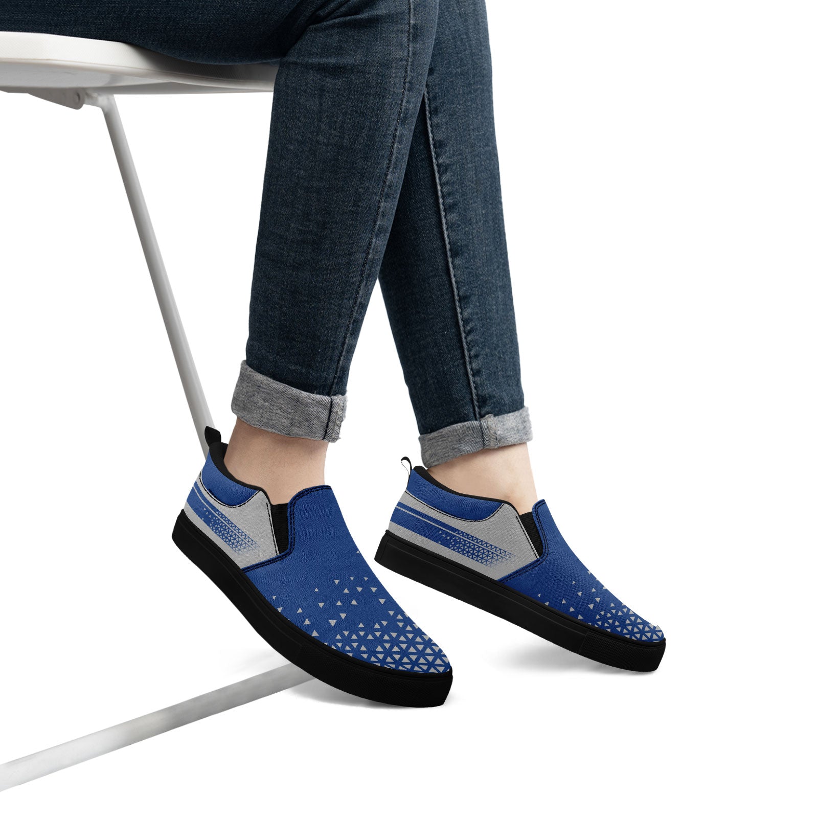 Custom Personalized Slip-On Canvas Sneakers - Handmade Breathable Lightweight Shoes for Men & Women - Perfect for Casual Wear, Walking & Street Fashion (Style: FN071 E023042)