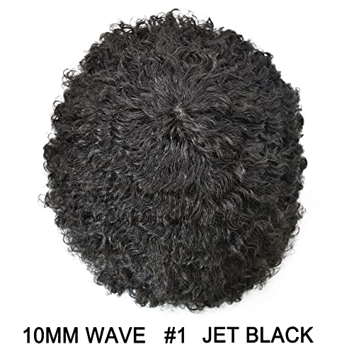 JET BLACK 1# 10mm afro wave
