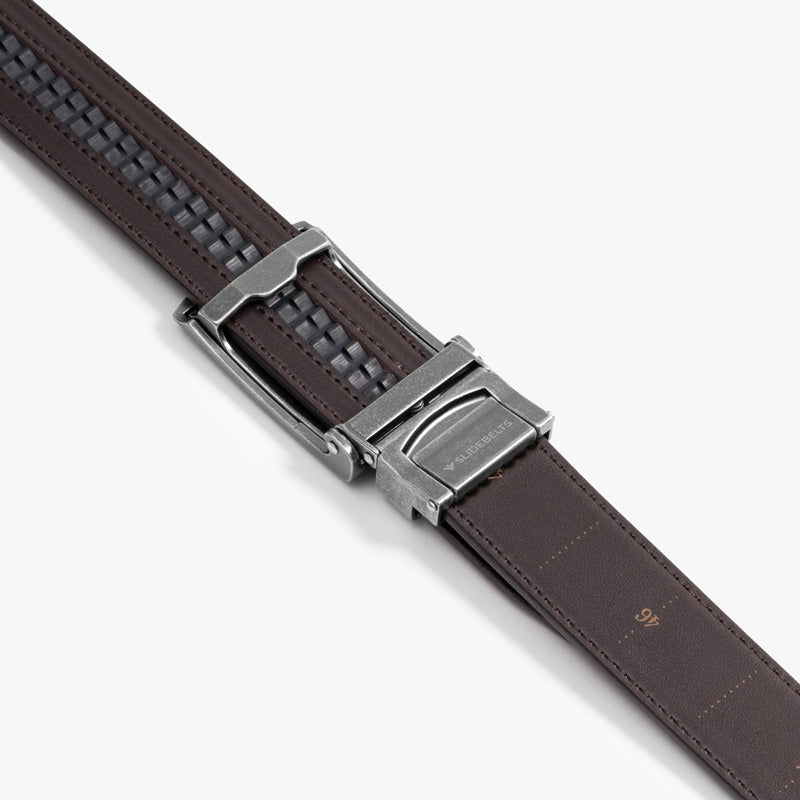 Genuine Leather Mocha Brown Belt for Men - Stylish & Durable Fashion Accessory for Casual, Business & Formal Outfits
