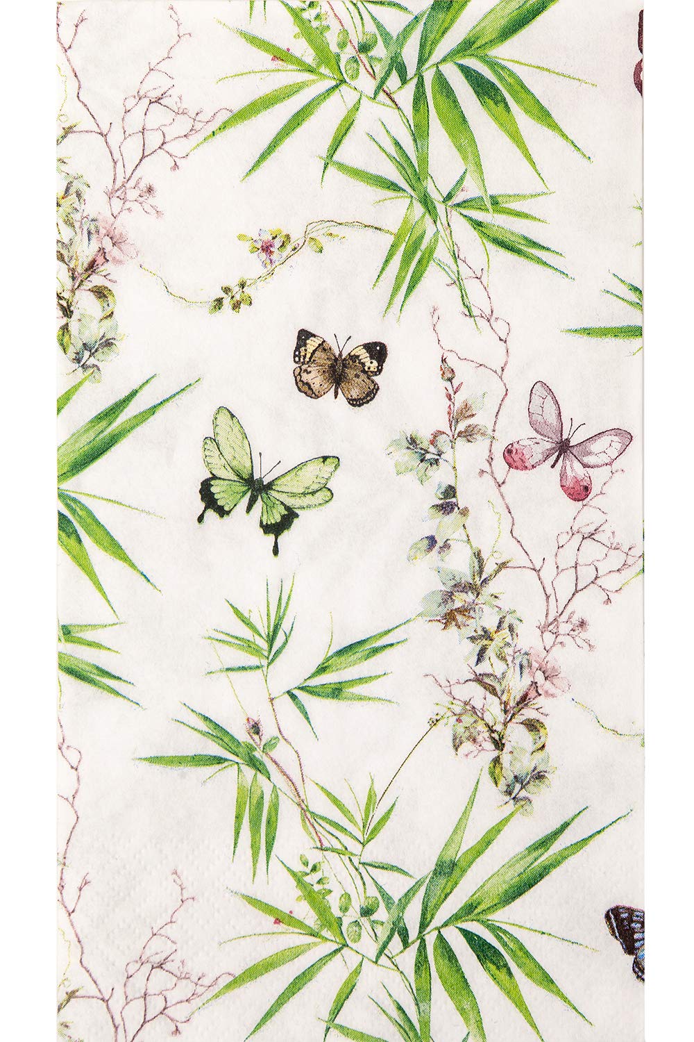 Elegant Butterfly Decor Paper Hand Towels - Disposable Bathroom Guest Towels Pack of 32, Decorative Fingertip Towels for Parties, Spring Garden Decor, Easter & Mother's Day Celebrations - Perfect for Dessert Tables, Luncheons & Home Decor
