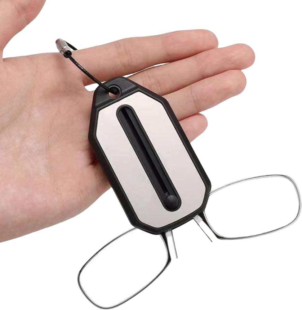 Compact Keychain Reading Glasses - Portable Pocket-Sized Magnifiers for Books, Phones & Close Work - Perfect for Travel, Shopping & Everyday Use