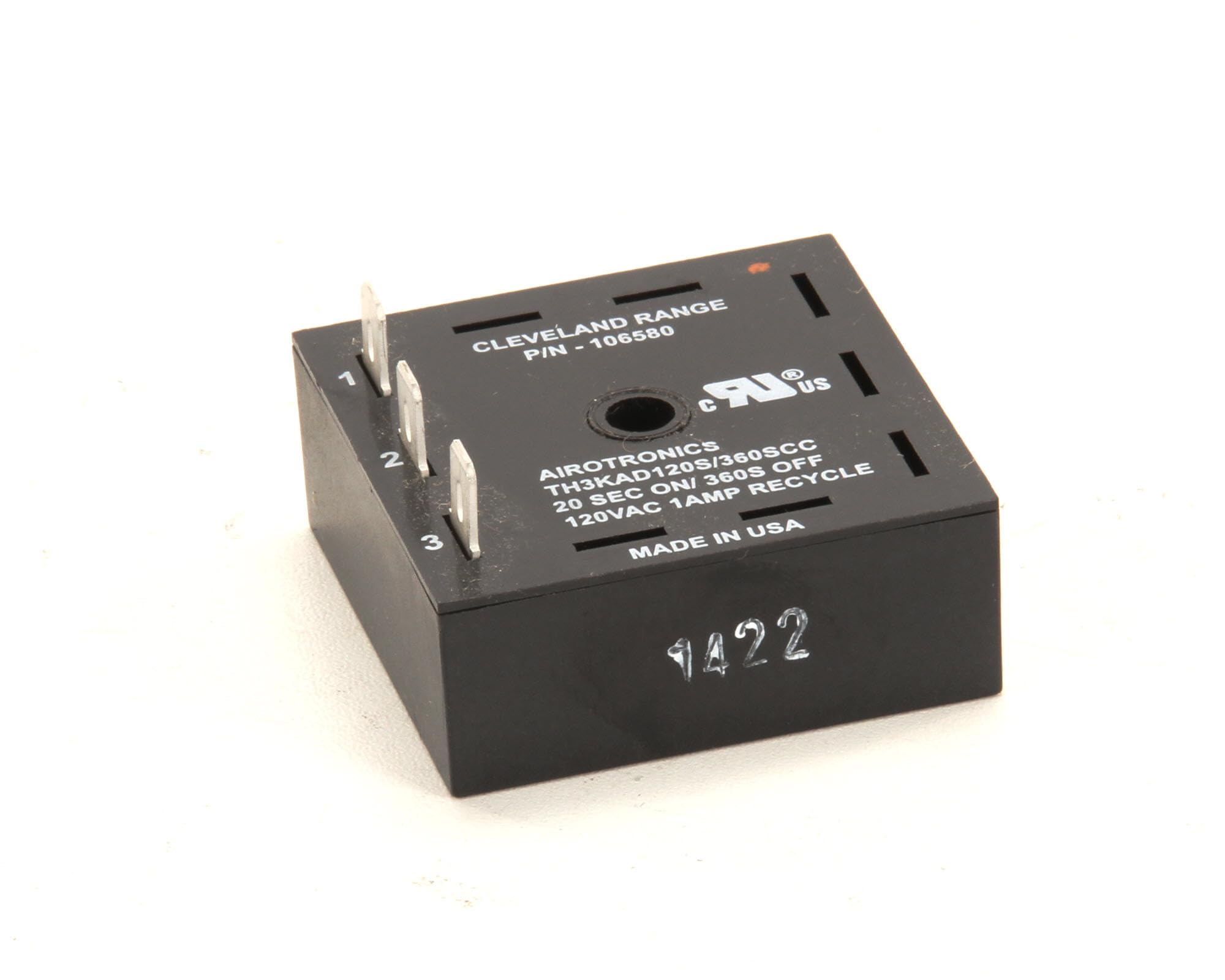 Cleveland 106580 20-Second On 6-Minute Off Timer - Perfect for Irrigation Systems, Lighting Controls & Industrial Automation