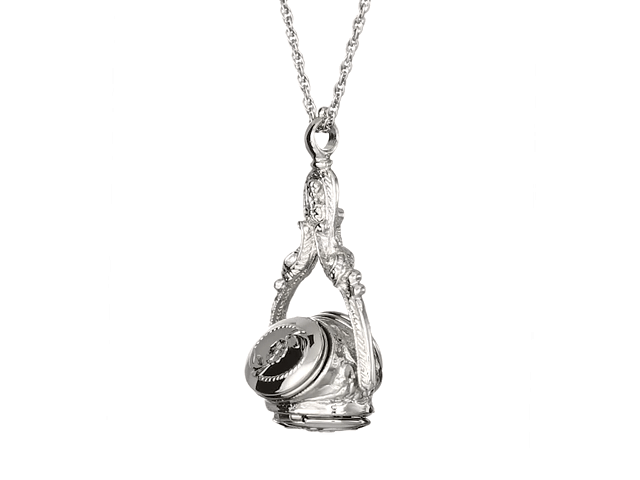 1928 Jewelry 3-Sided Spinner Locket Necklace - 30