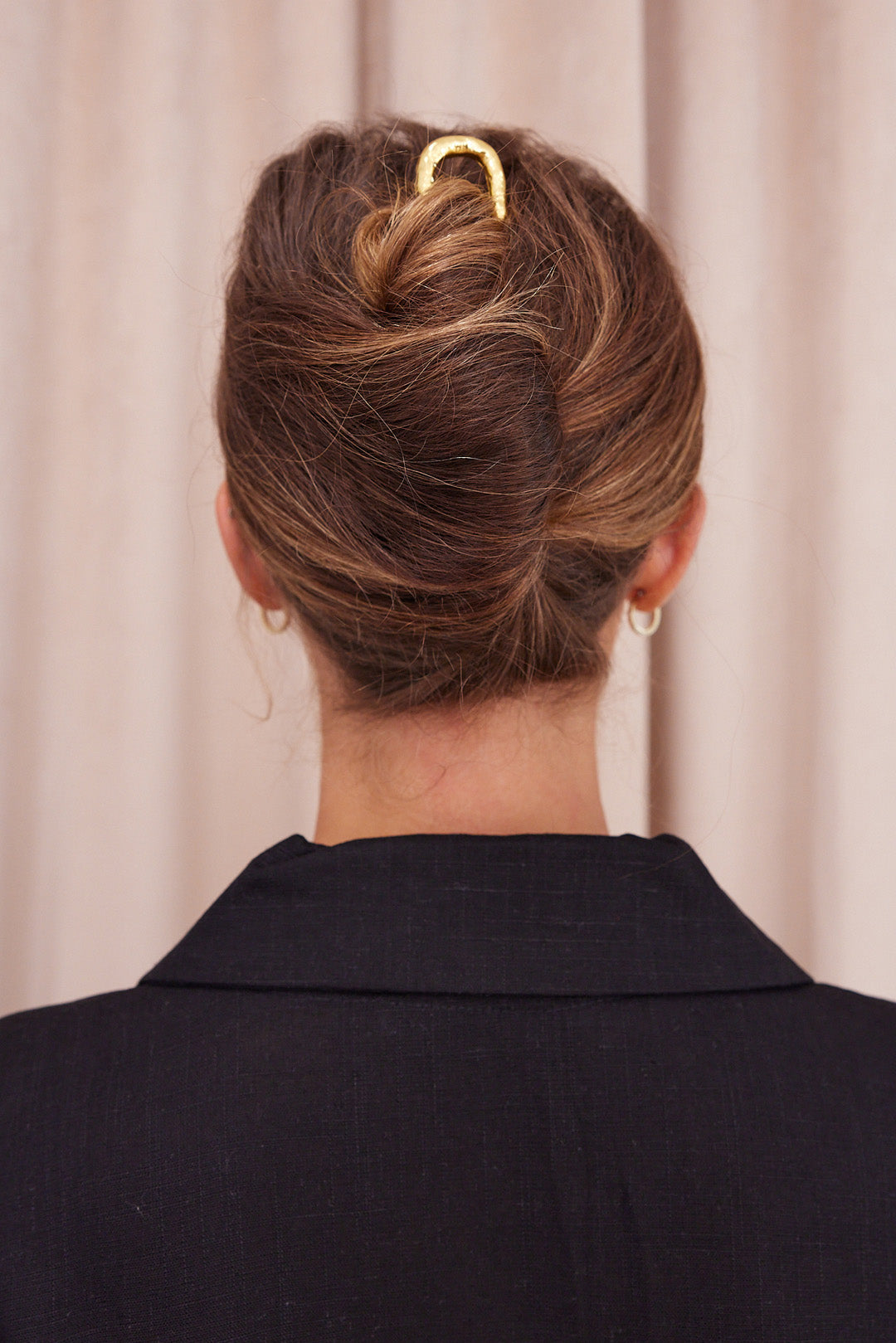 Celine French Pin Gold - Elegant Hair Clip for Women - Perfect for Weddings, Parties, and Everyday Styling