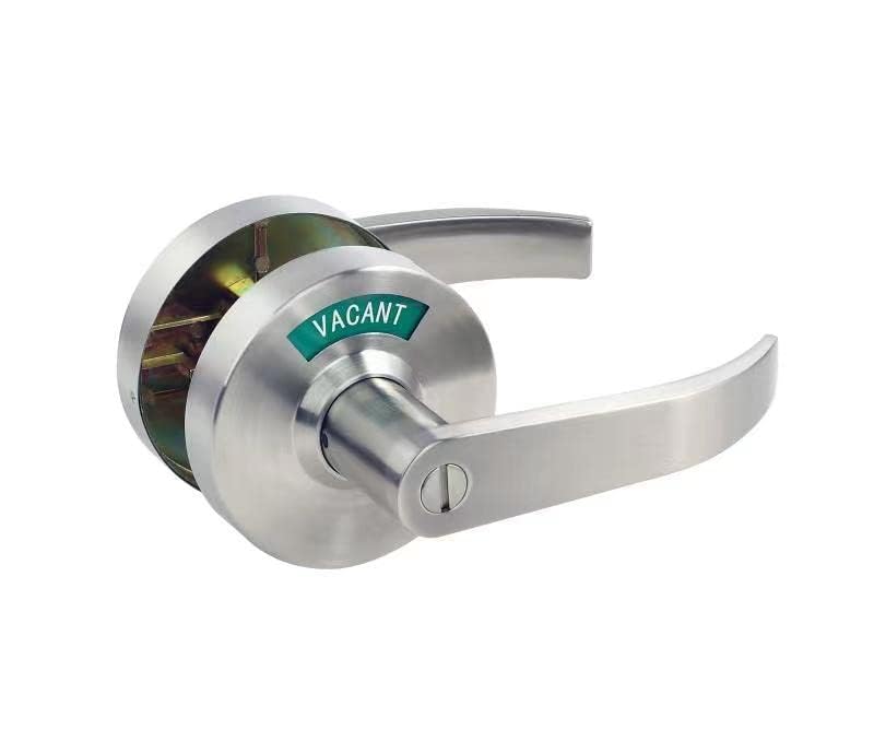 ANSI Grade 2 Commercial Bathroom Privacy Lever Lock - Extra Large MuteX Lock with Vacant/In Use Indicator for Restrooms - Durable Office Building Solution for Men & Women Restrooms | Ideal for Commercial Spaces, Public Restrooms & Professional Workplaces