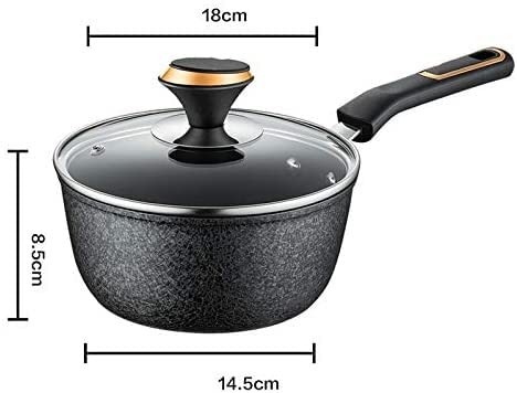 Non-Stick Wok Pan - Multi-Functional Milk Pot, Soup Pot with Lid - Induction & Open Fire Compatible - Universal Cooking Pot for Stir-Fry, Boiling, Steaming (Color: Pot)
