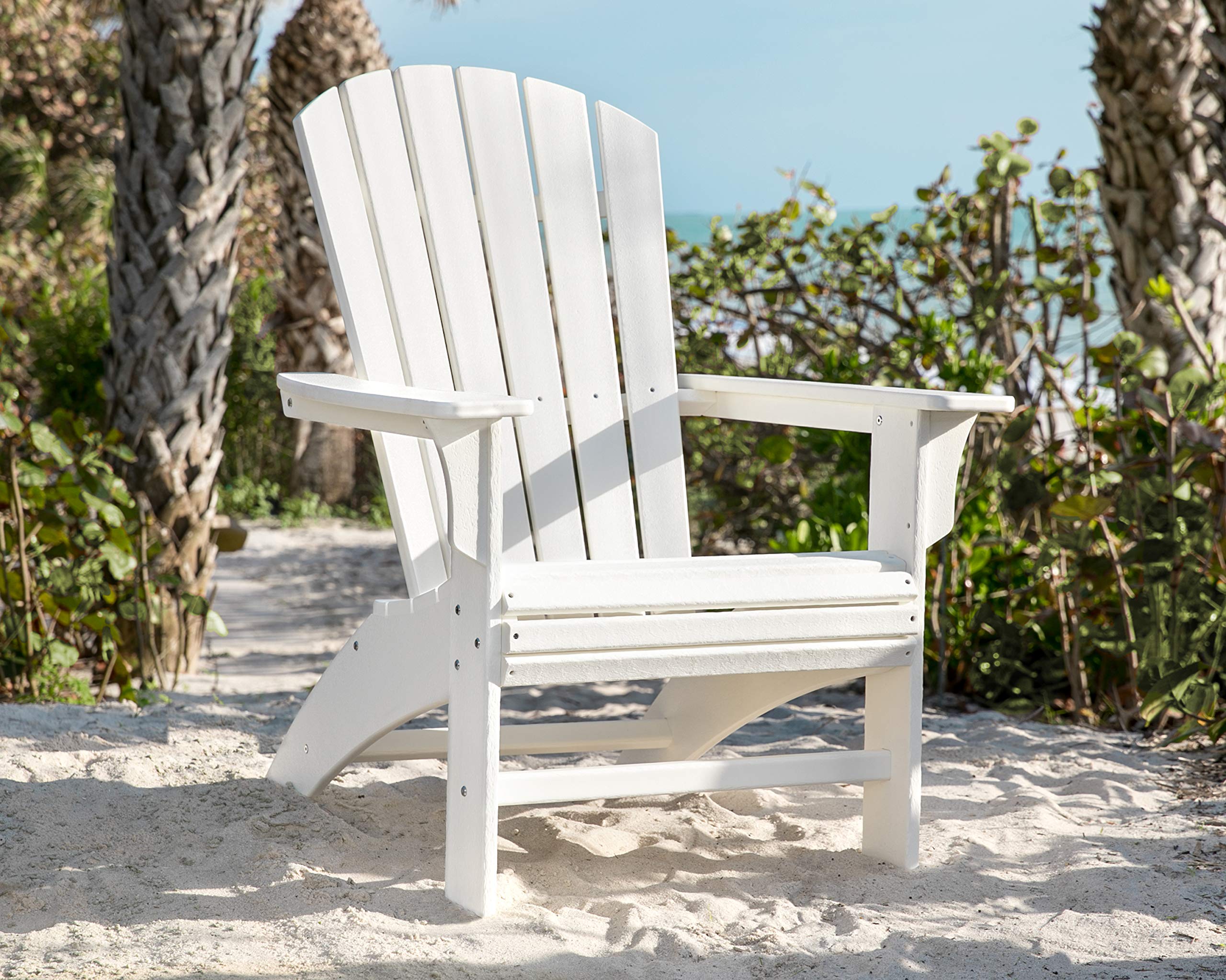 Premium Trex Yacht Club Curveback Adirondack Chair - Weather-Resistant Outdoor Furniture for Patio, Poolside & Garden Relaxation