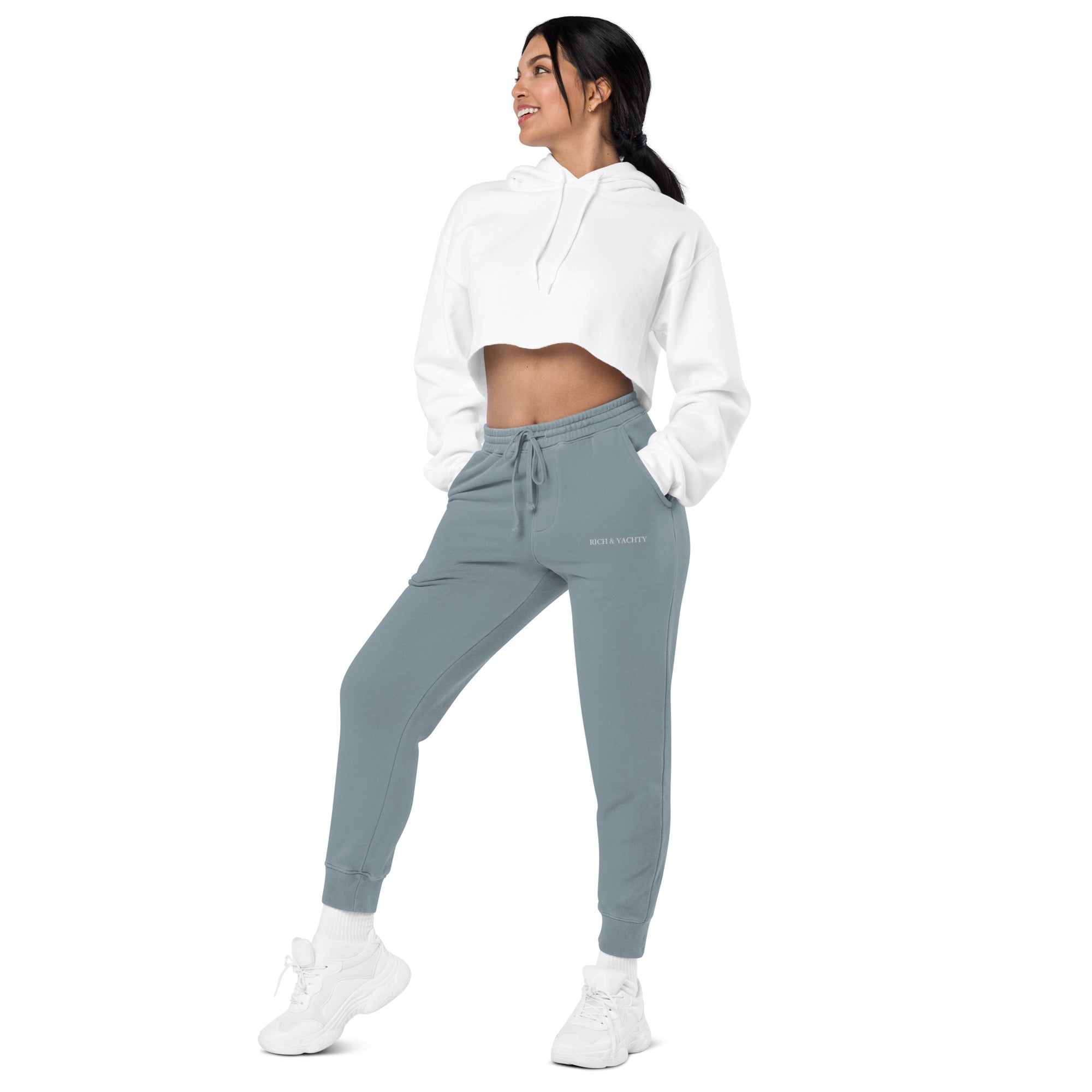 Rich & Yachty Unisex Pigment Dyed Sweatpants - Comfortable Casual Joggers for Men & Women | Perfect for Lounge, Gym, and Streetwear Fashion