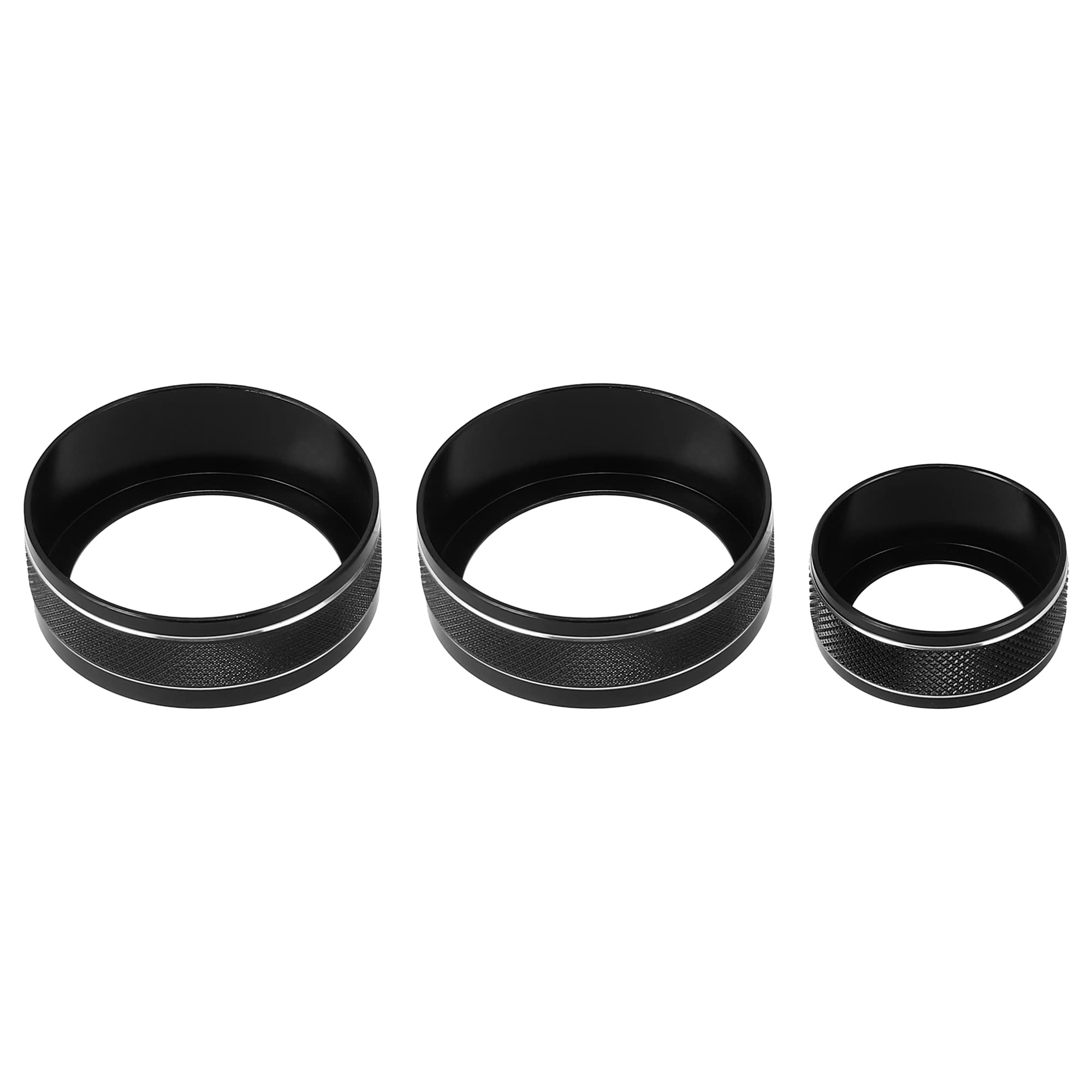 X AUTOHAUX 3-Piece Aluminum Alloy AC Climate Control Knob Cover for Subaru Forester/Impreza/Crosstrek 2019-2021 - Black HVAC Switch Trim Decor - Upgrade Interior & Protect Original Knobs