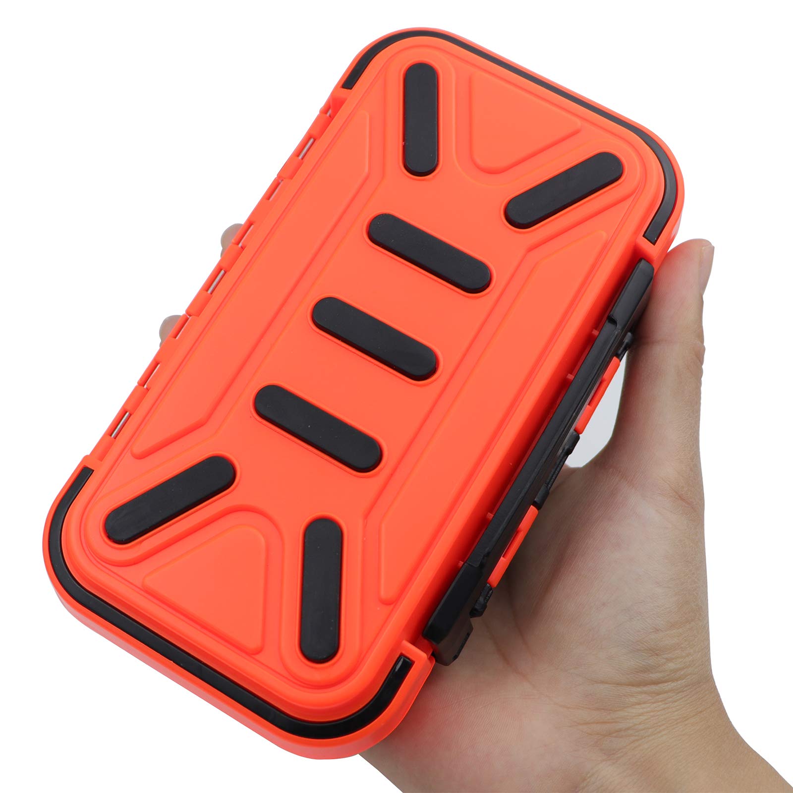 **Floating Fishing Tackle Box with Adjustable Dividers - Double-Sided Storage Organizer for Fishing Lures, Hooks, Beads & Jewelry - Perfect for Fishing Trips, Crafting & Travel Accessories**