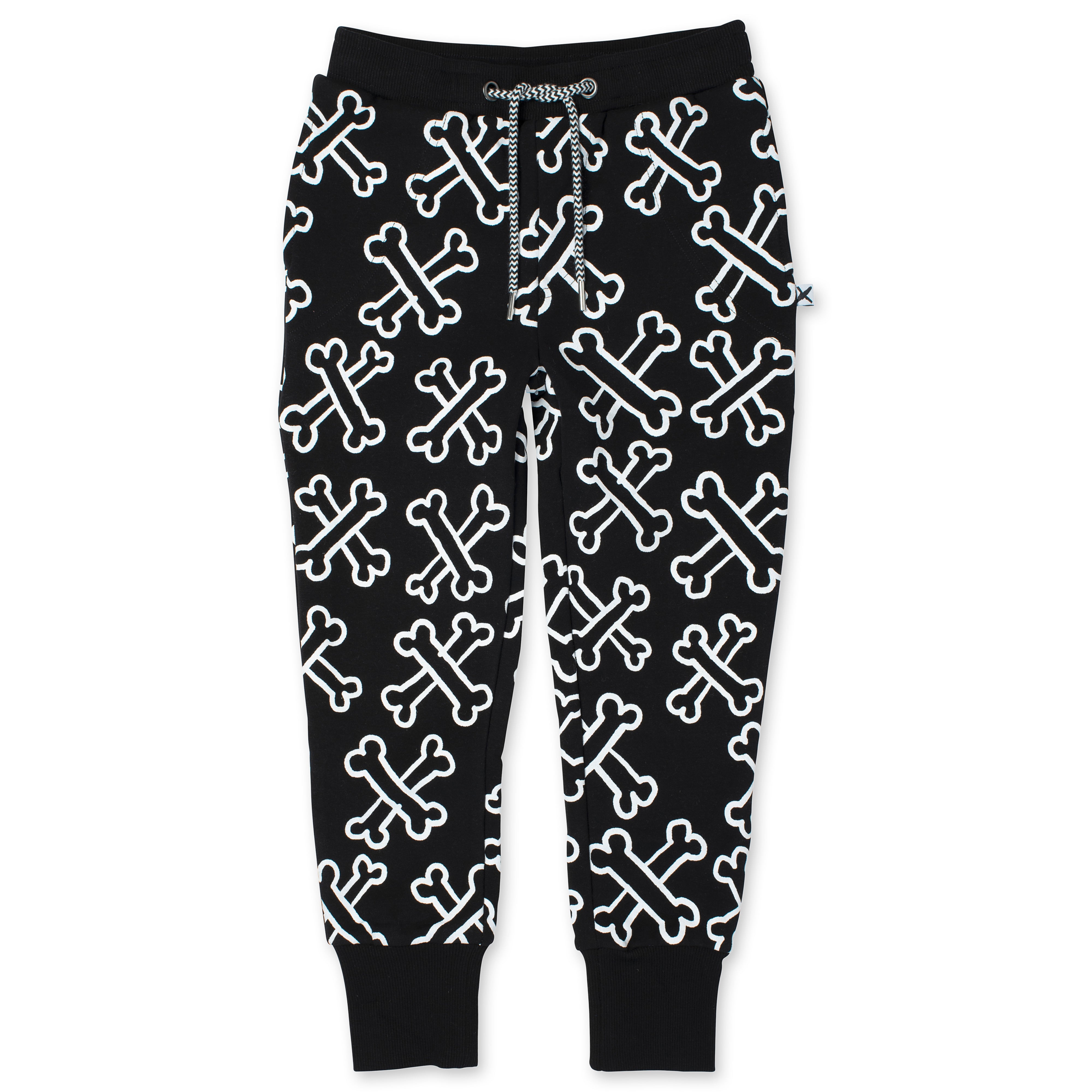 **Minti Bones Furry Track Pants for Women - Soft & Cozy Black Fleece Joggers - Perfect for Lounge Wear, Winter Outfits & Casual Style**
