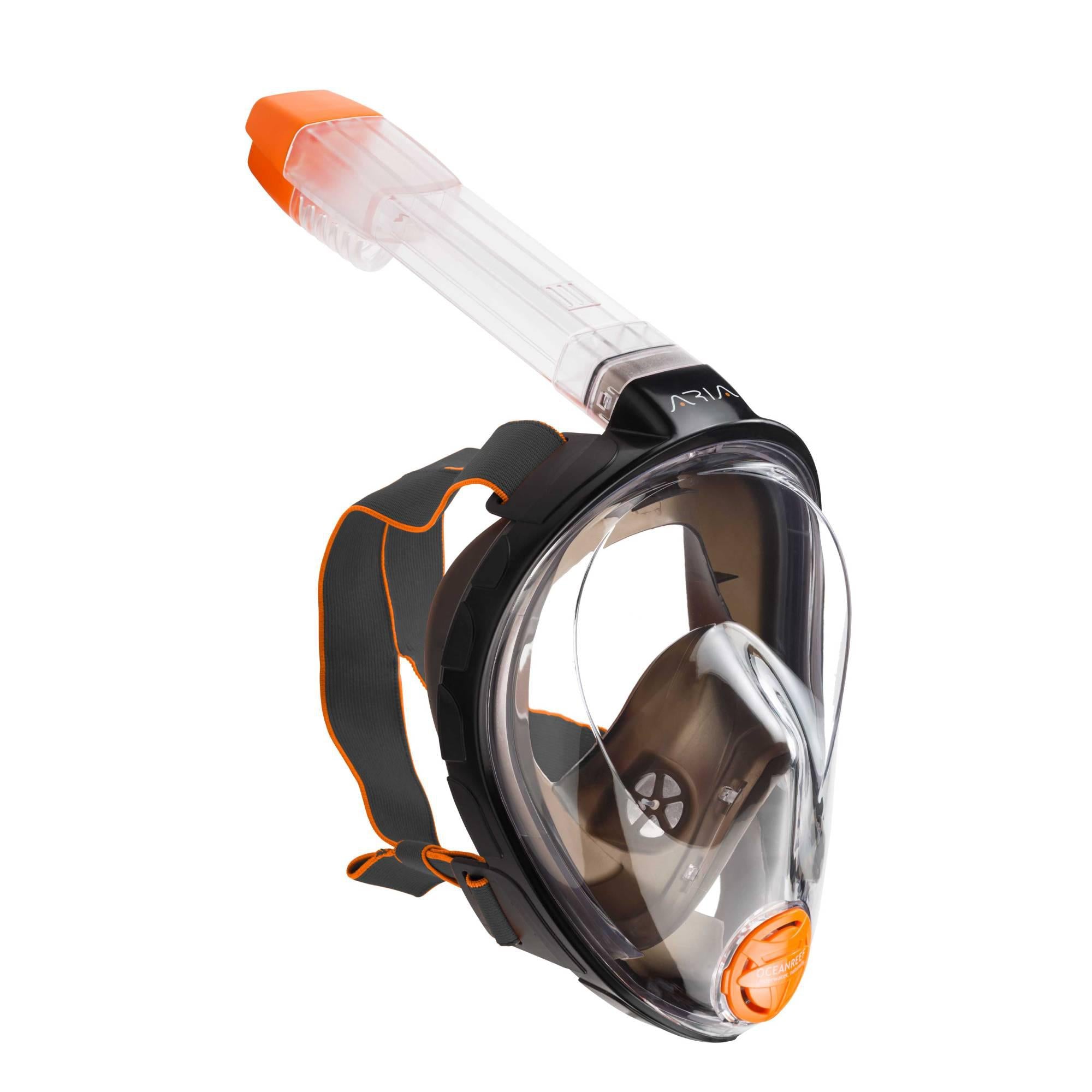 Ocean Reef Aria Classic Full Face Snorkeling Mask - Anti-Fog Panoramic View for Adults & Kids - Perfect for Beach Vacation, Snorkeling Adventures & Underwater Exploration