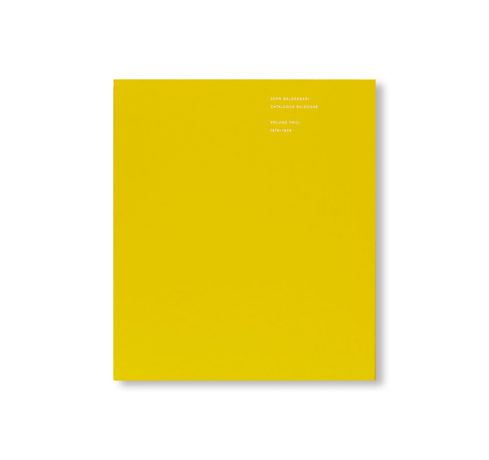 JOHN BALDESSARI: CATALOGUE RAISONNÉ VOL.2 1975-1986 - Complete Art Collection Book by John Baldessari | Perfect for Art Collectors, Students & Museum Professionals