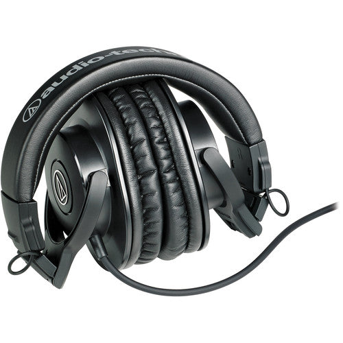 Audio Technica ATH-M30x Professional Studio Monitor Headphones - Closed Back, High-Quality Sound Isolation - Perfect for Recording, Mixing & Podcasting (Black)