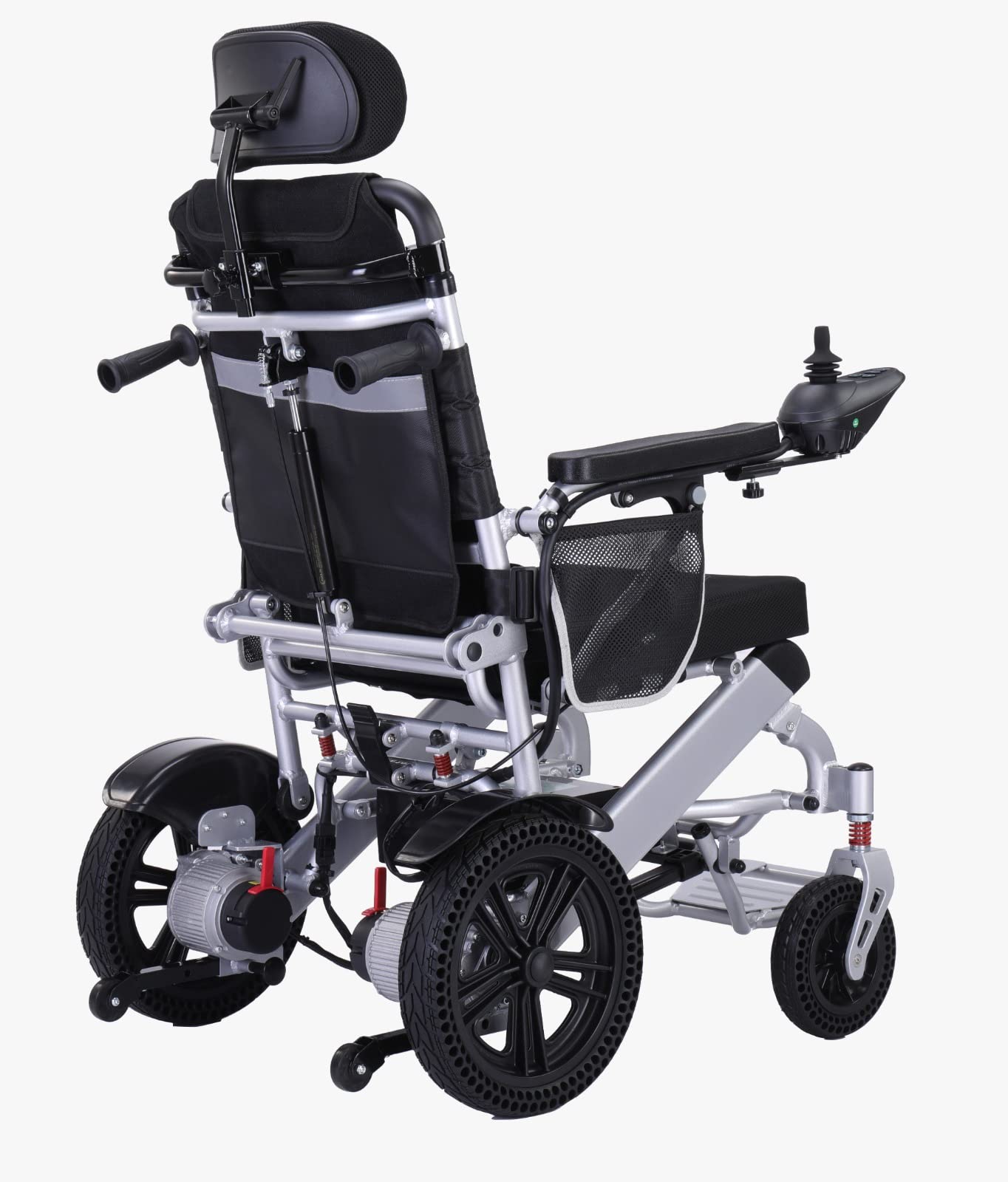 Klano BC8000 Electric Wheelchair for Adults - All-Terrain Foldable Power Wheelchair with Reclining Seat & Headrest | 64 lbs Lightweight | Ships from USA | Perfect for Outdoor Adventures, Travel & Daily Mobility