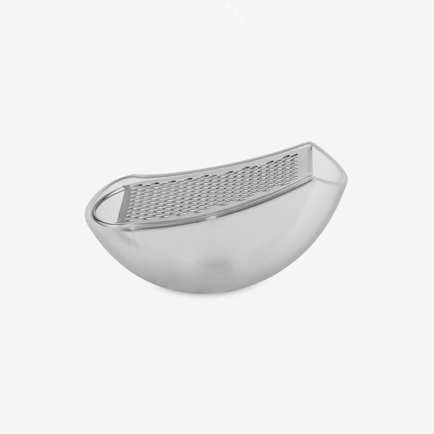 Alessi Parmenide Grater - Premium Stainless Steel Cheese Grater for Kitchen - Perfect for Pasta, Salads & Gourmet Cooking