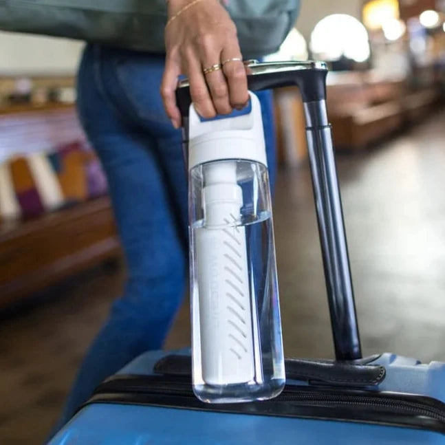 LifeStraw Go 2.0 Water Filter Bottle - 1 Liter BPA-Free Portable Water Purifier for Hiking, Camping & Travel - Removes 99.9% of Bacteria & Parasites