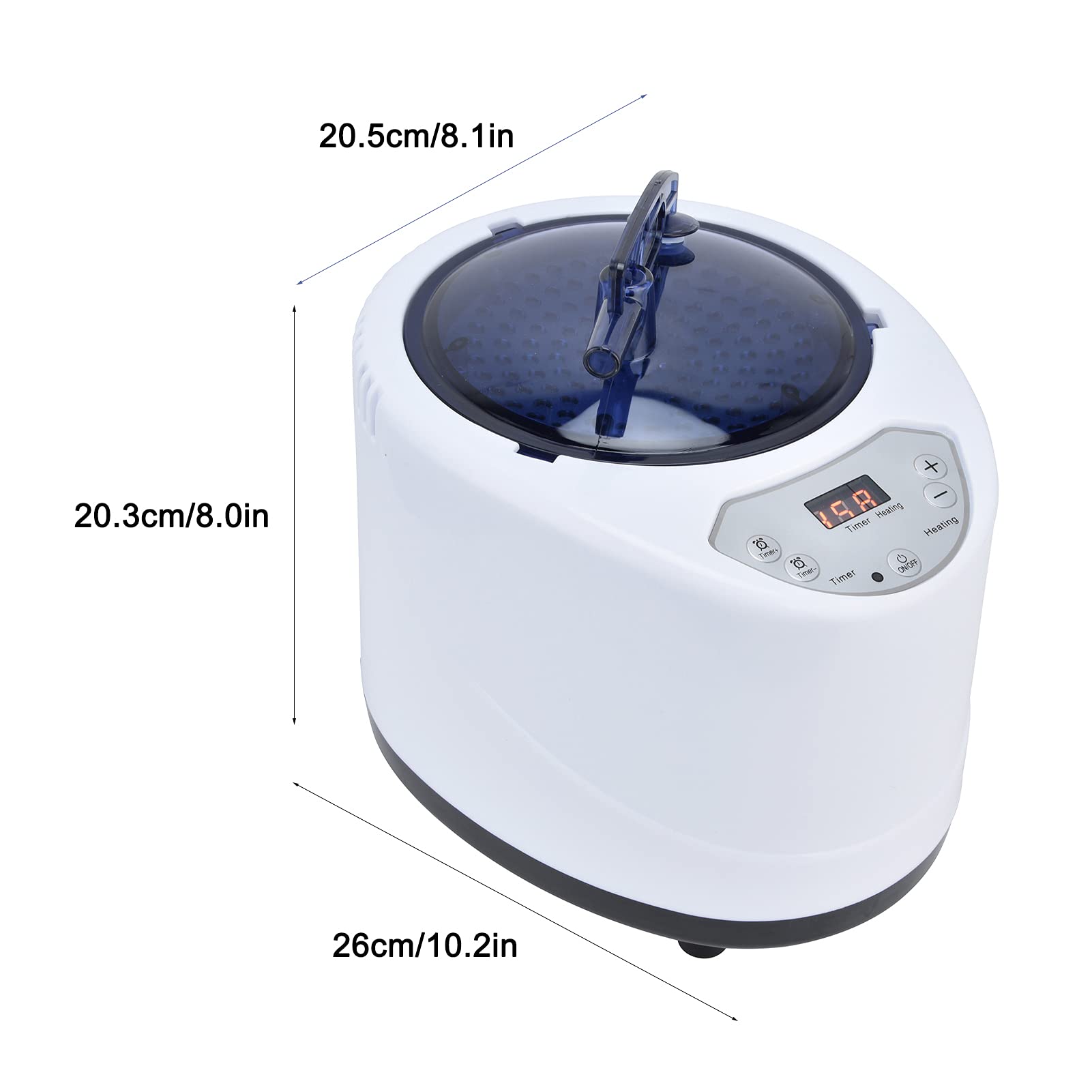 Portable 2.68L Sauna Steamer with Timer - 304 Stainless Steel Steam Generator for Home Spa, Body Relaxation & Detox - Perfect for Shower Steam Therapy, Facial Care and Post-Workout Recovery (EU Plug)