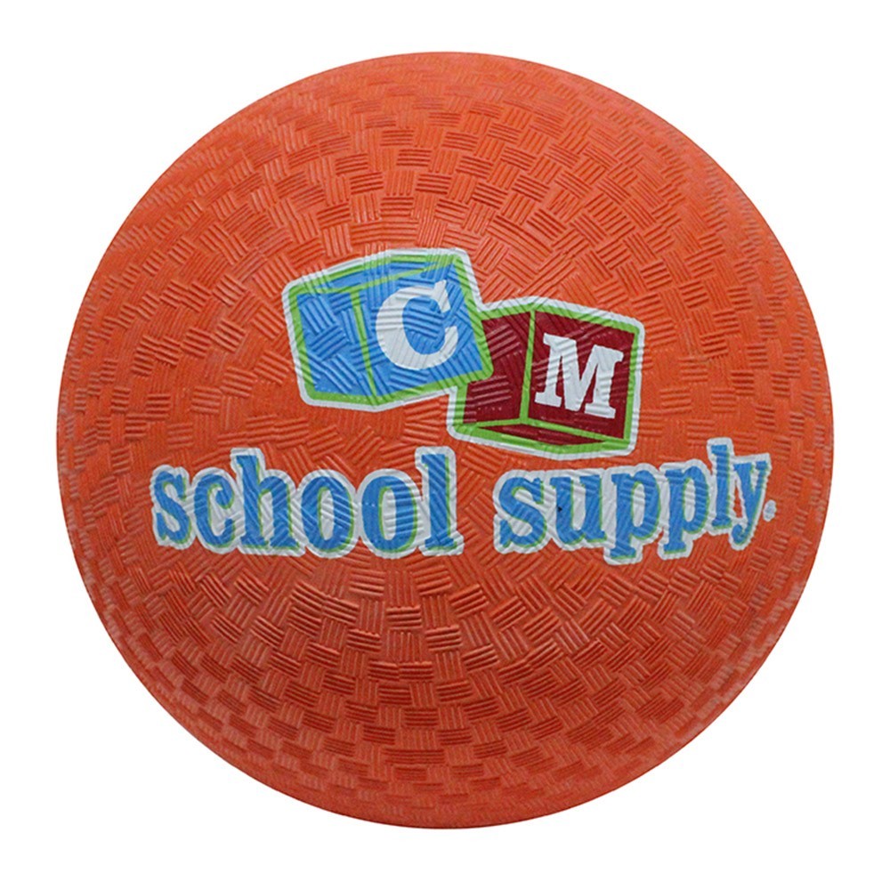 8.5 Inch Colorful Playground Ball - Orange - Perfect for Outdoor Games, School Recess, and Kids' Sports Activities