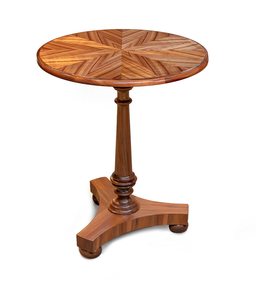 Exquisite Halstead Marquetry Wooden Table - Handcrafted Vintage Home Decor for Living Room, Dining Room & Office