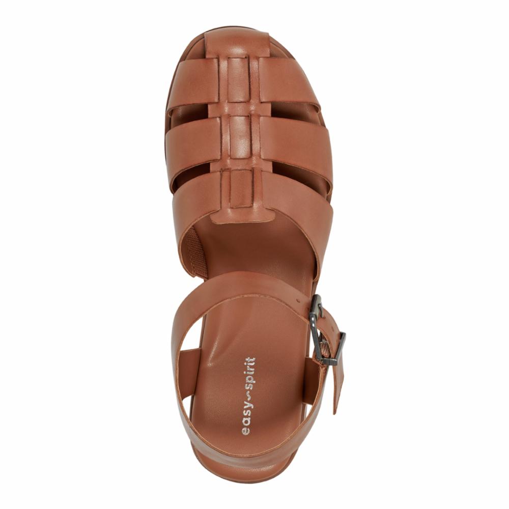 Easy Spirit Women's Gretty Brown Walking Shoes - Comfortable Casual Sneakers for Women with Arch Support | Perfect for Walking, Travel & Everyday Wear