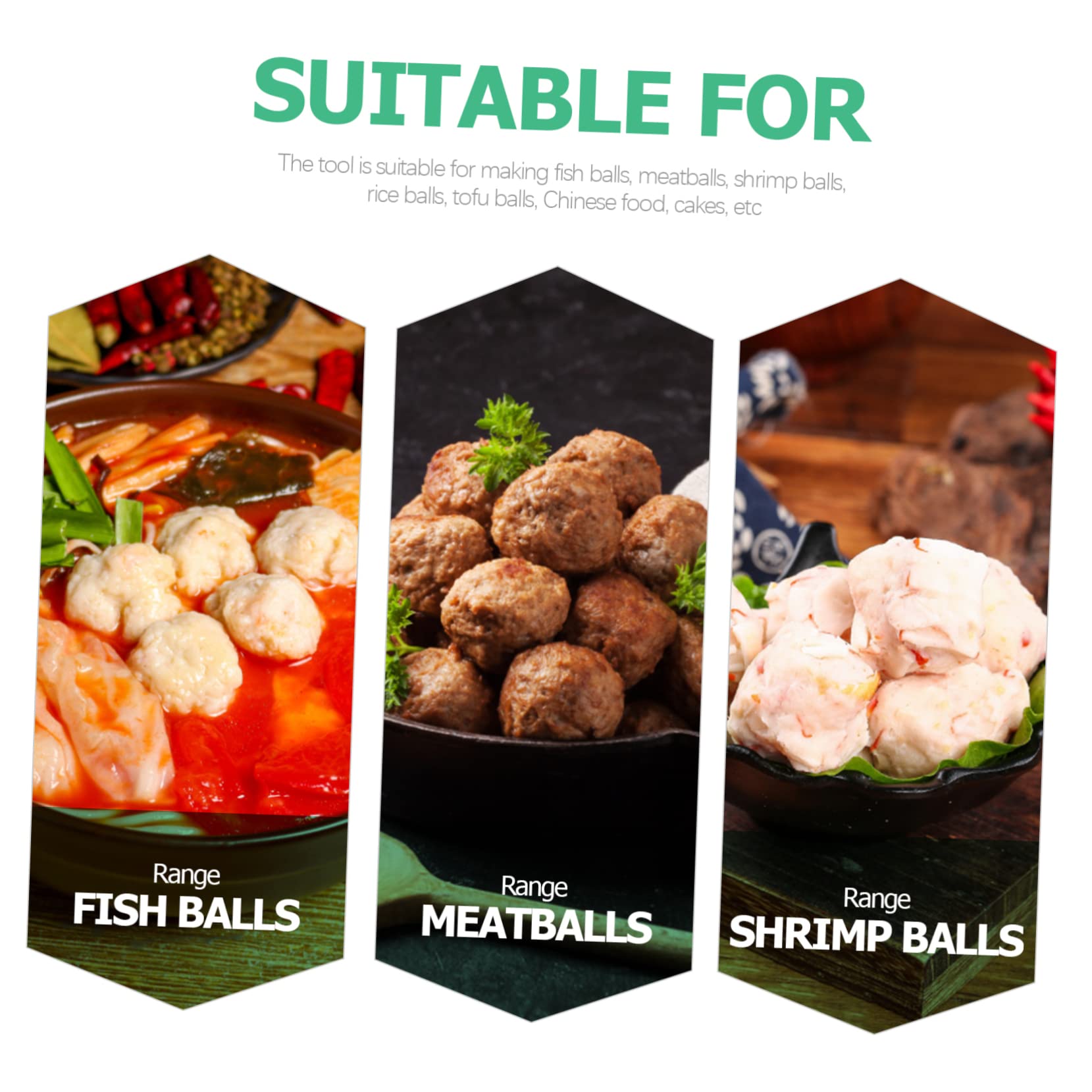 Meatball Maker & Tortilla Press - Multi-Purpose Kitchen Tool for Meatballs, Cookies, Kibbeh, Cake Balls | Fruit Scooper & Dough Shaper | Plastic Cooking Mold for BBQ, DIY & Home Cooking | Perfect for Meal Prep, Parties & Family Gatherings