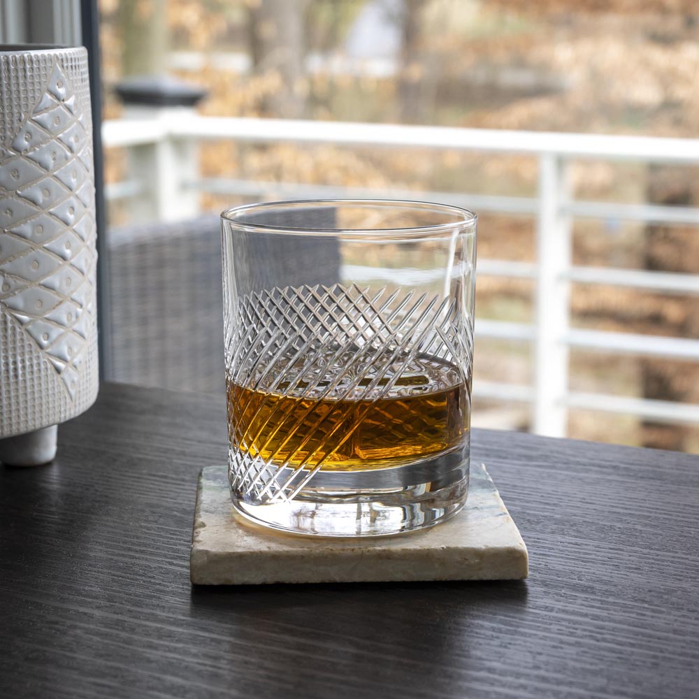 Premium 11oz Bourbon Street Whiskey Glasses Set of 12 - Heavy Duty On The Rocks Drinking Glasses for Bourbon, Scotch & Cocktails - Perfect for Home Bar, Parties & Gifts