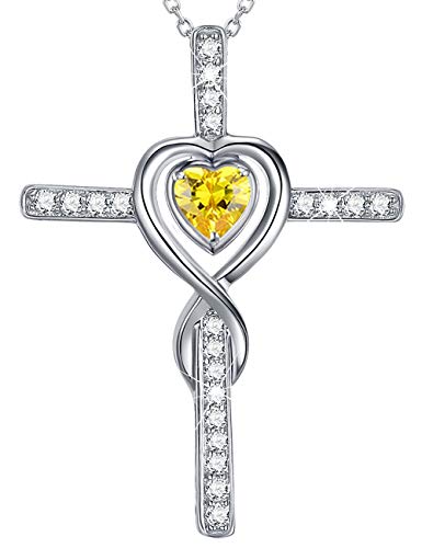 A. November Birthstone Citrine Necklace