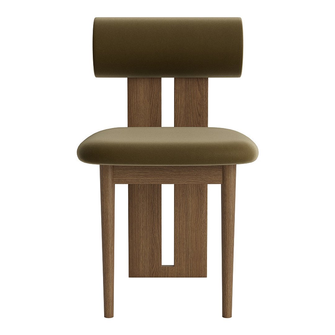 Modern Hippo Side Chair - Sturdy Wooden Accent Chair for Dining Room, Living Room & Office - Comfortable & Stylish Home Decor