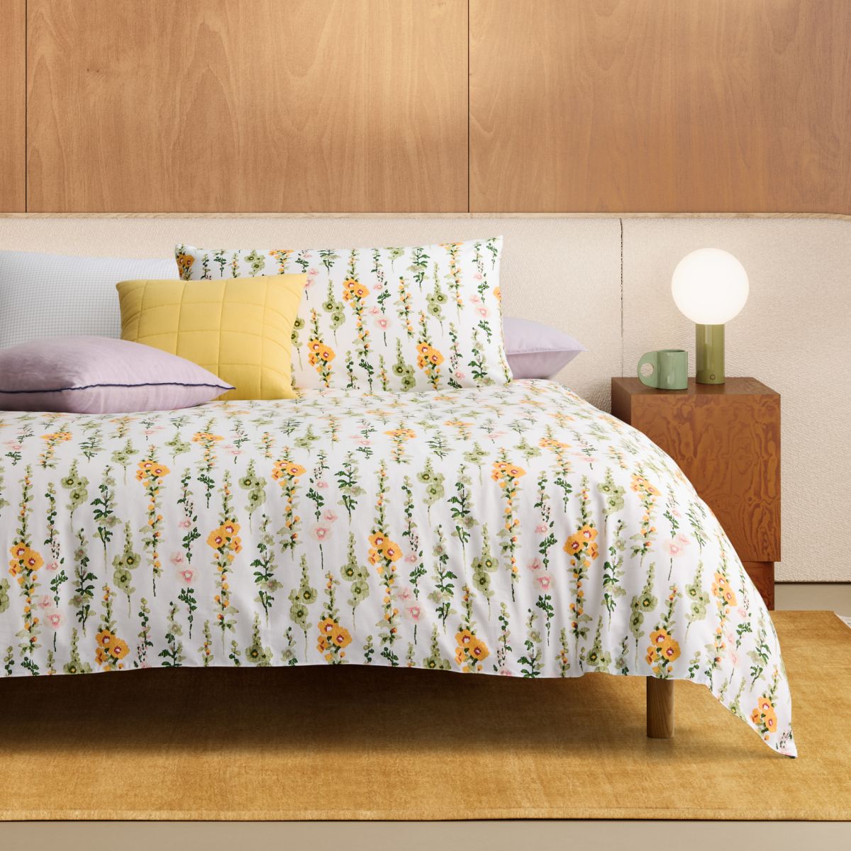Sheridan Floris Multi Quilt Cover Set - Luxury Bedding for Master Bedroom & Guest Room - Soft Cotton Quilt Cover with Stylish Floral Design - Perfect for Home Decor & Cozy Sleep