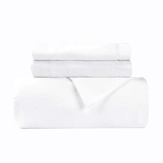 Soft Cotton Flannel Solid Duvet Cover Set with Button Closure - Cozy Bedding for Winter Nights, Guest Rooms & Cabin Retreats
