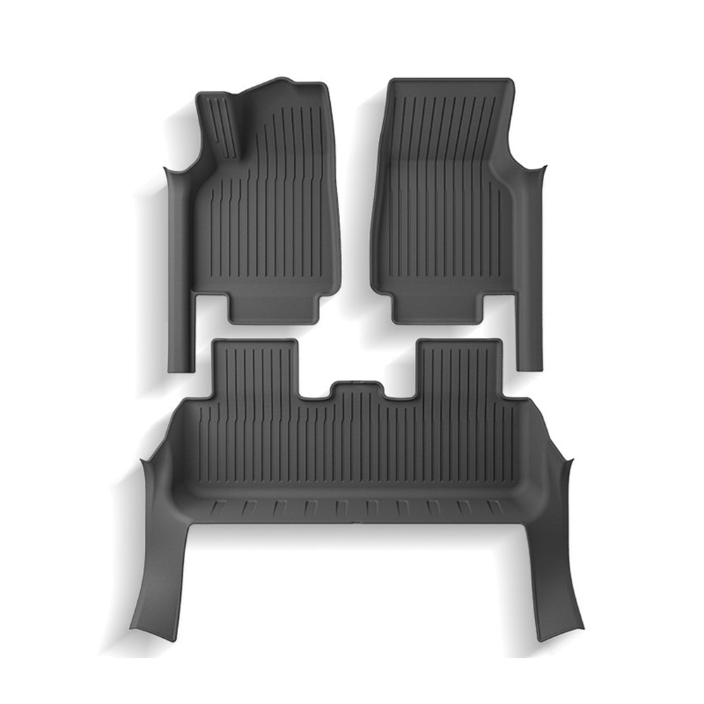 2025+ Tesla Model Y Juniper All-Weather Floor Mats - Custom Fit, Full Coverage Protection for Rain, Snow & Mud | Perfect for Daily Commute, Road Trips & Outdoor Adventures