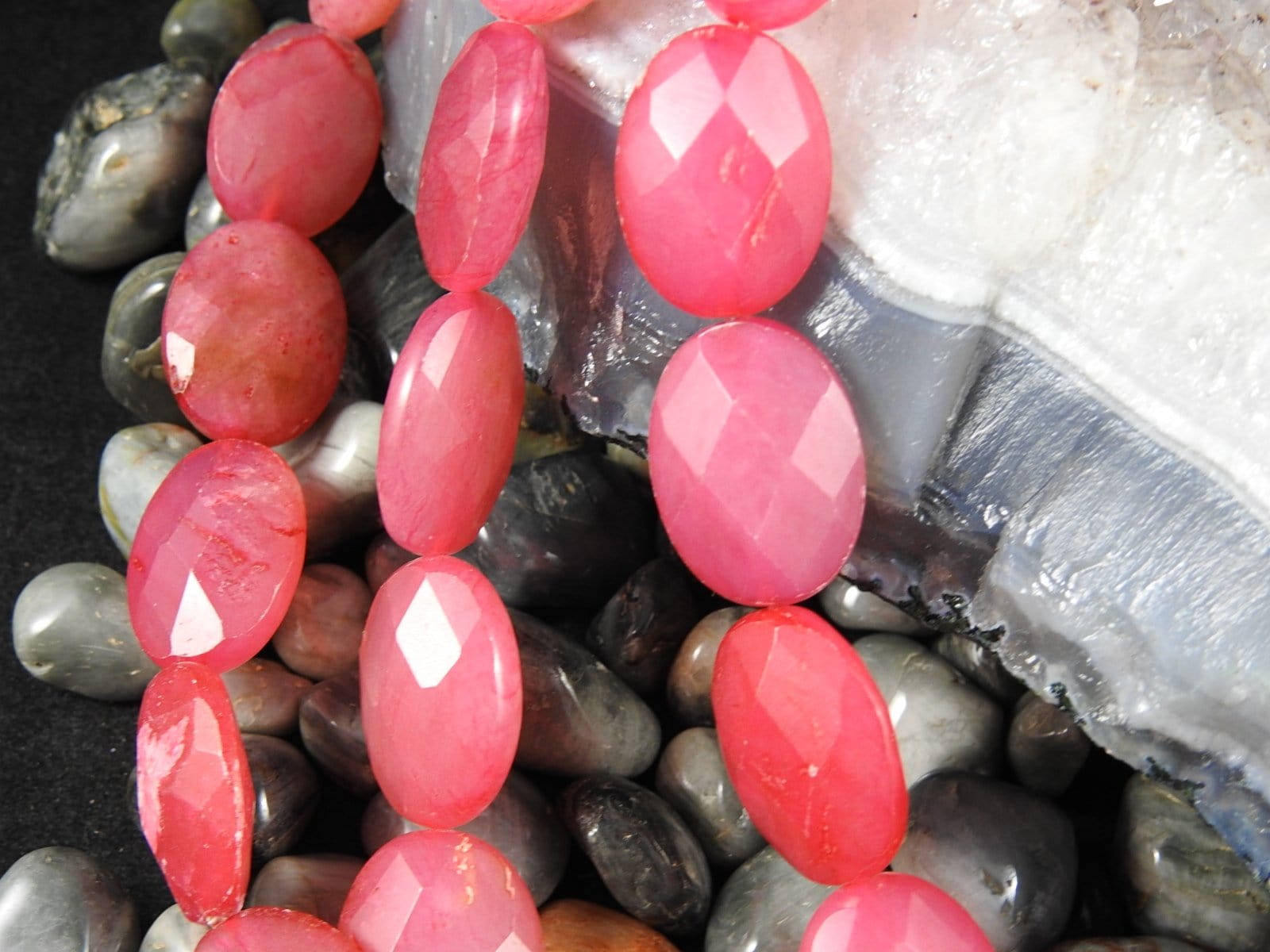 Premium AAA Grade Cherry Quartz Faceted Bead Strands - 15 Inch Gemstone Beads for Jewelry Making, DIY Bracelets & Necklaces - Healing Crystal Beads for Meditation & Energy Work