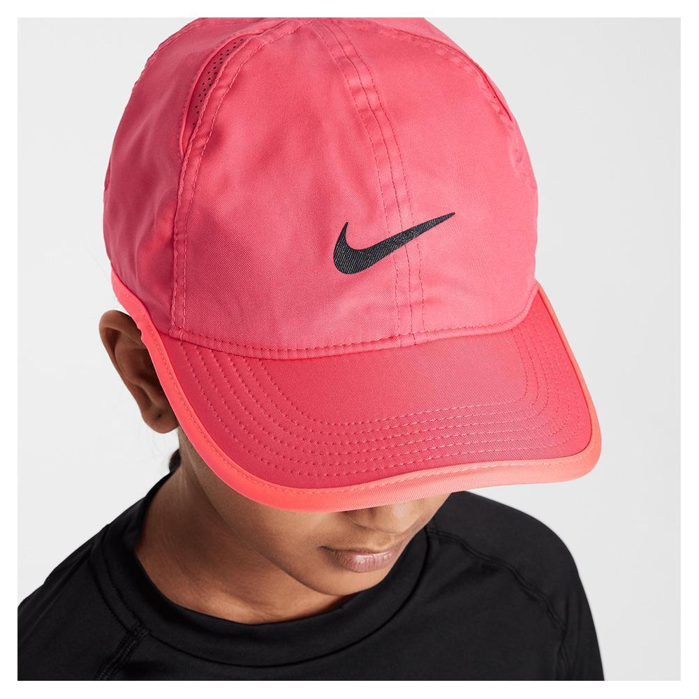 Juniors Dri-Fit Tennis Cap - Moisture Wicking Performance Hat for Girls in Aster Pink & Black | Perfect for Tennis, Running, and Outdoor Sports
