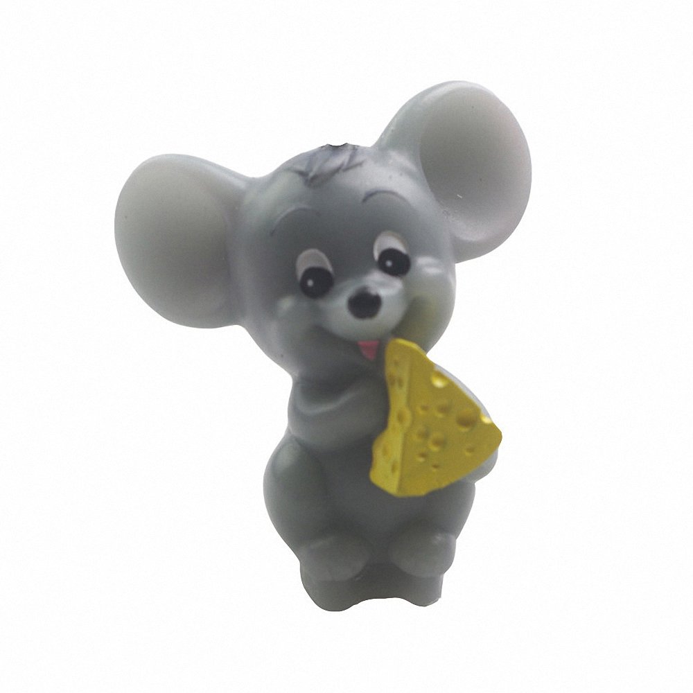 Cute Mouse Eating Cheese Silicone Mold for Fondant, Candle, Soap, Wax Crayon & Polymer Clay - DIY Craft Mould for Baking, Candle Making & Soap Making - Perfect for Birthday Parties, Home Decor & Gift Making