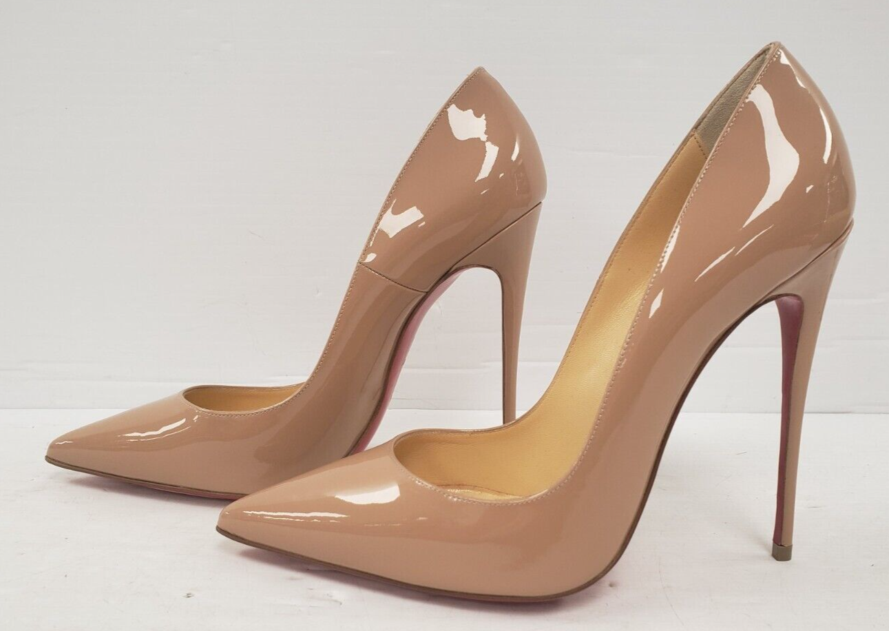 Christian Louboutin SO KATE 120mm Patent Leather Pumps - Women's Size 9 Luxury High Heels for Weddings, Parties & Special Occasions