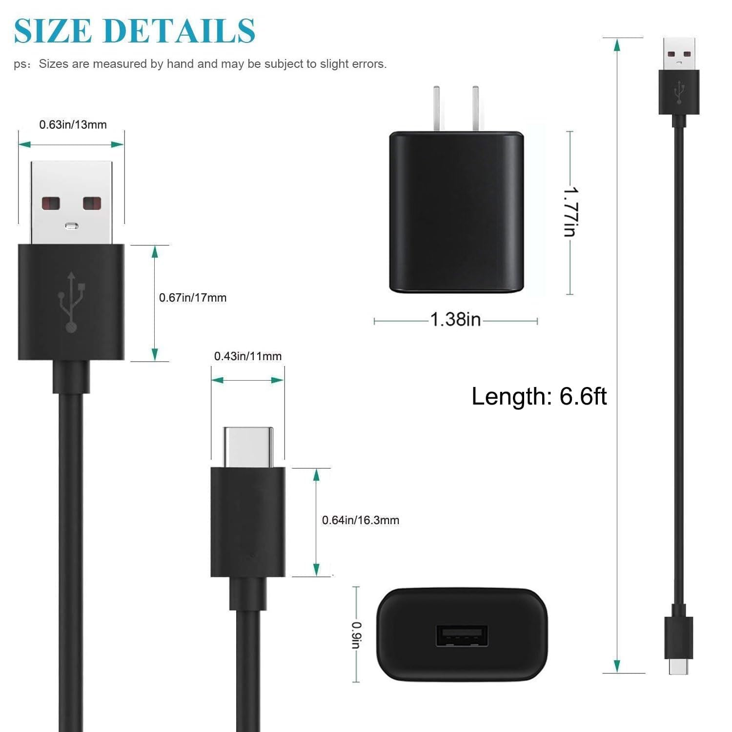 6.6Ft USB-C Charger Cable for Sonos Roam & Roam 2 - Fast Charging Power Cord with Wall Adapter - Compatible with Waterproof Bluetooth Speakers - Perfect for Travel, Outdoor Adventures & Home Use