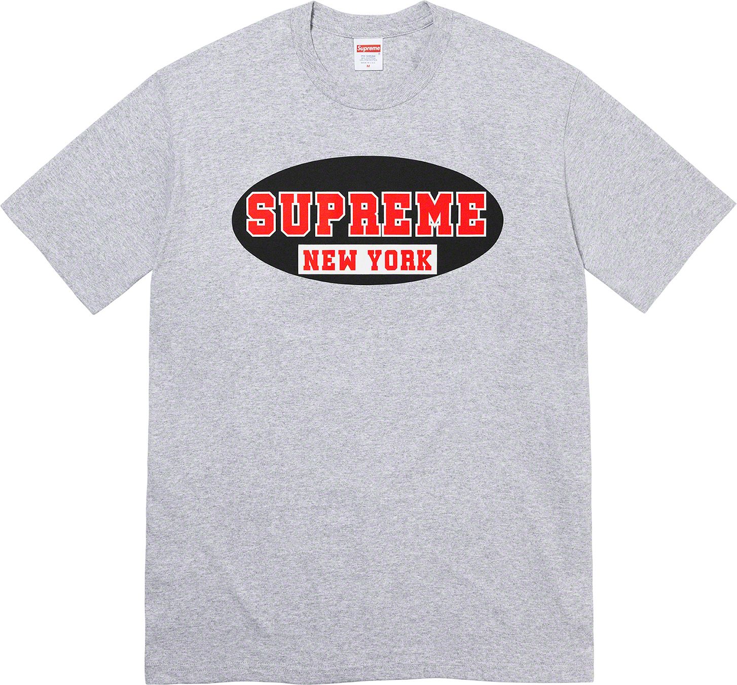 Supreme New York Graphic T-Shirt - Grey Cotton Streetwear Tee for Men & Women | Casual Wear, Urban Fashion, Street Style Outfits
