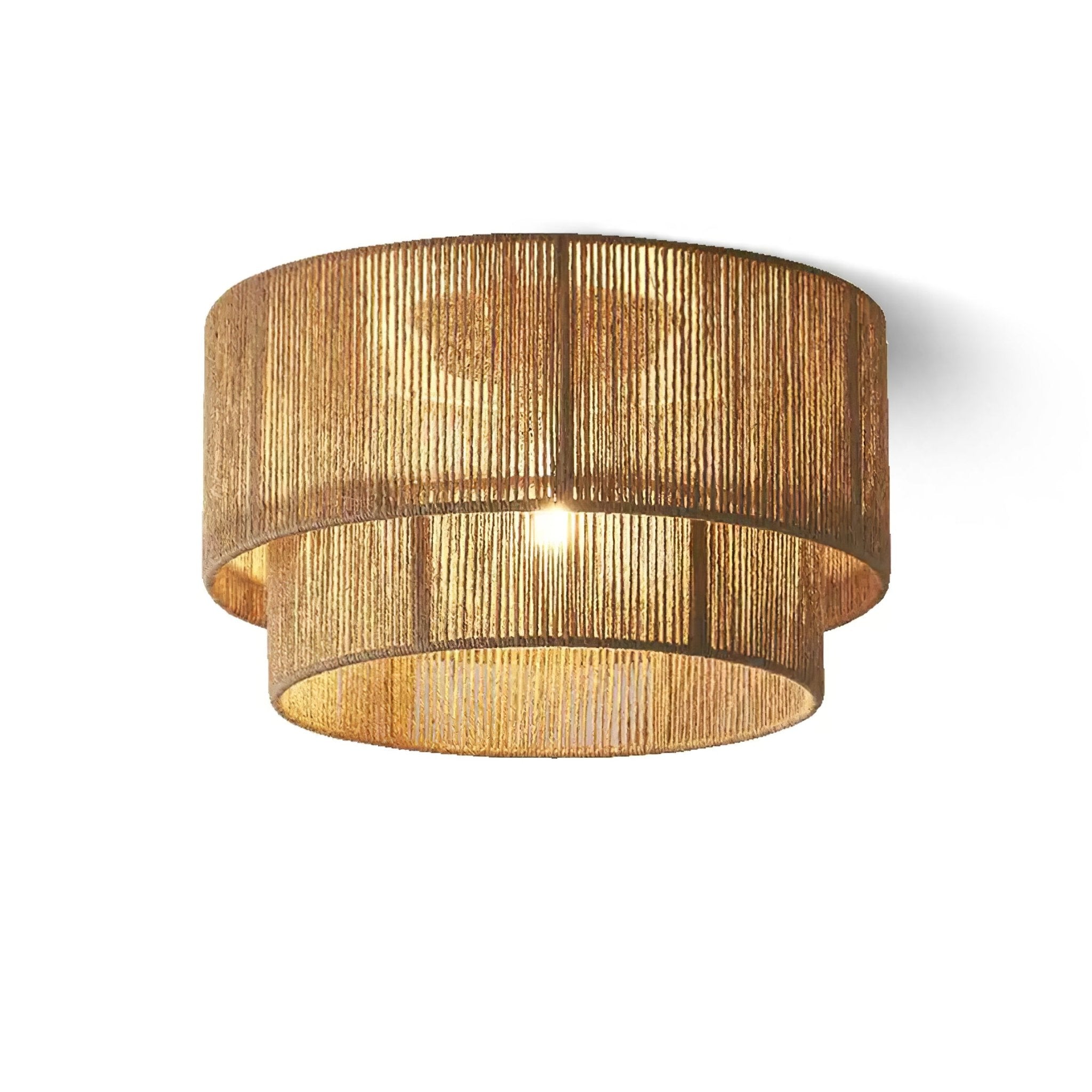 Astra Woven Rattan Ceiling Light Fixture - Modern Boho Pendant Lamp for Living Room, Bedroom & Dining Room Decor
