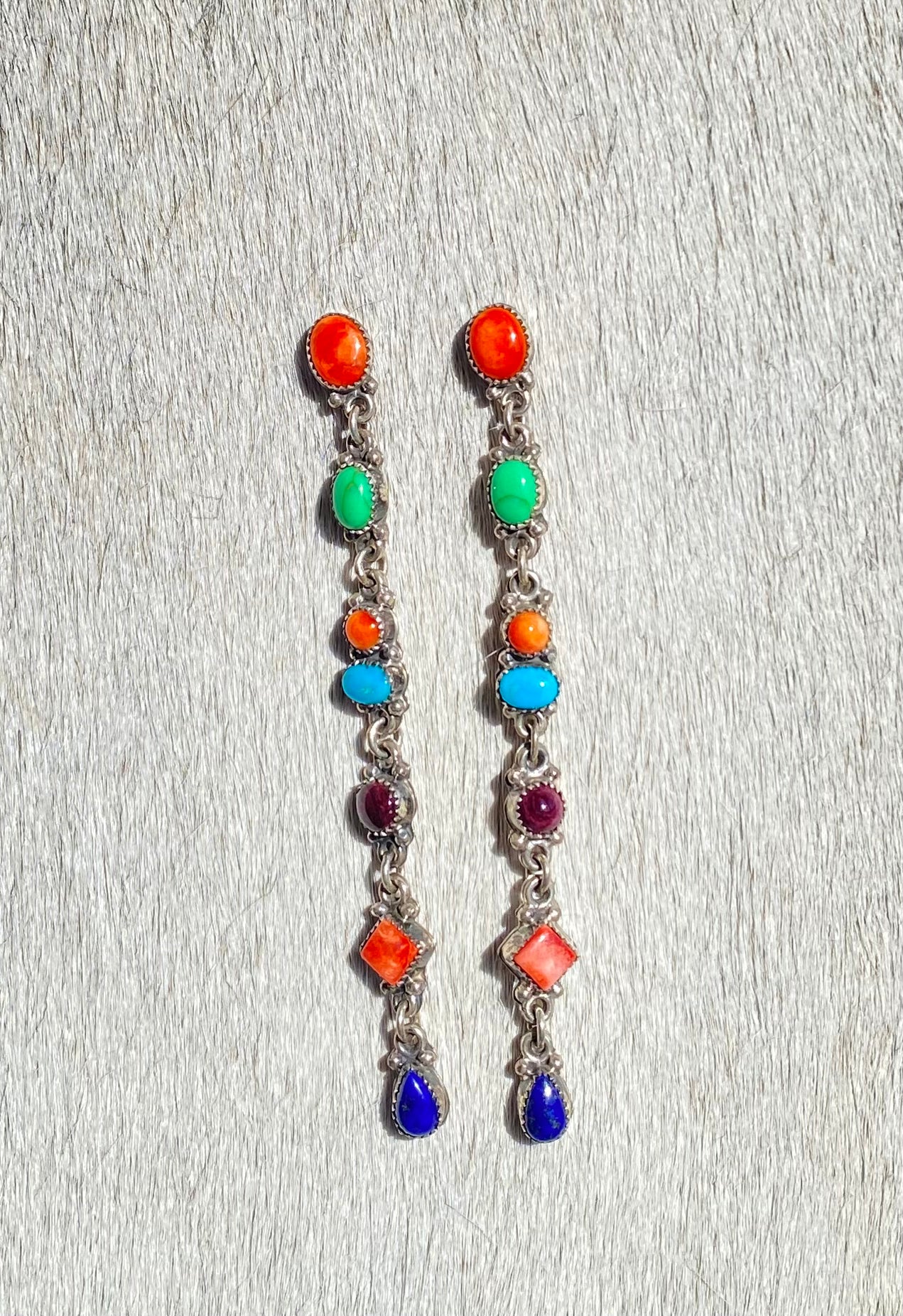 Long Multi Stone Drop Earrings for Women - Elegant Dangling Jewelry for Parties, Weddings & Special Occasions