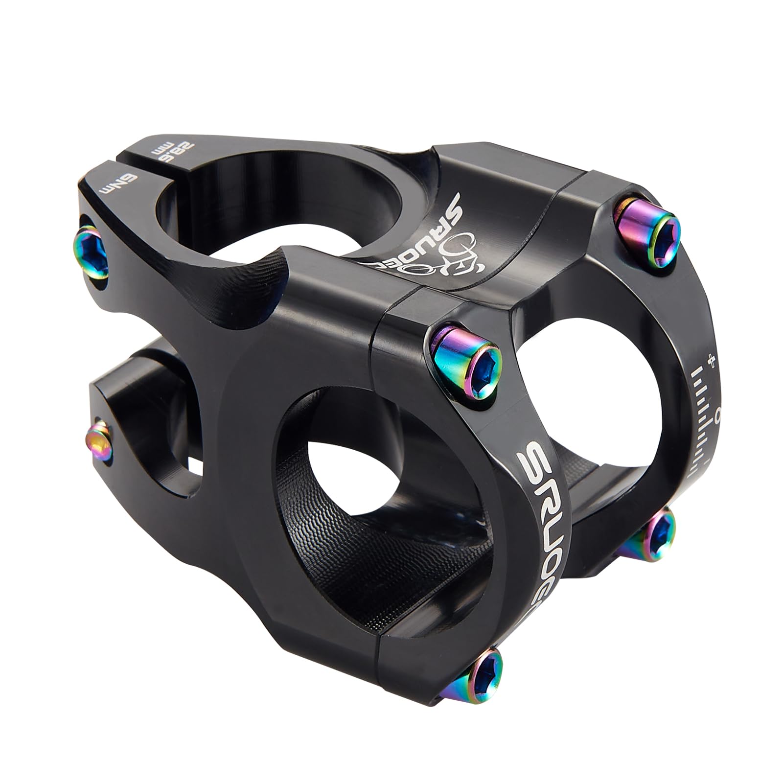 31.8mm to 28.6mm Bike Stem Adapter - 35mm Short Mountain Bike Handlebar Stem for Road Bikes, MTB, BMX, Fixed Gear & Track Bikes | Perfect for Commuting, Trail Riding & Downhill Cycling
