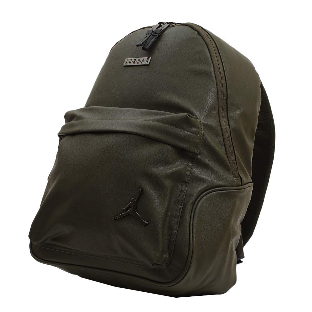 Nike Jordan AIR Jumpman Basketball Backpack - Olive Green Canvas, Large 16.5