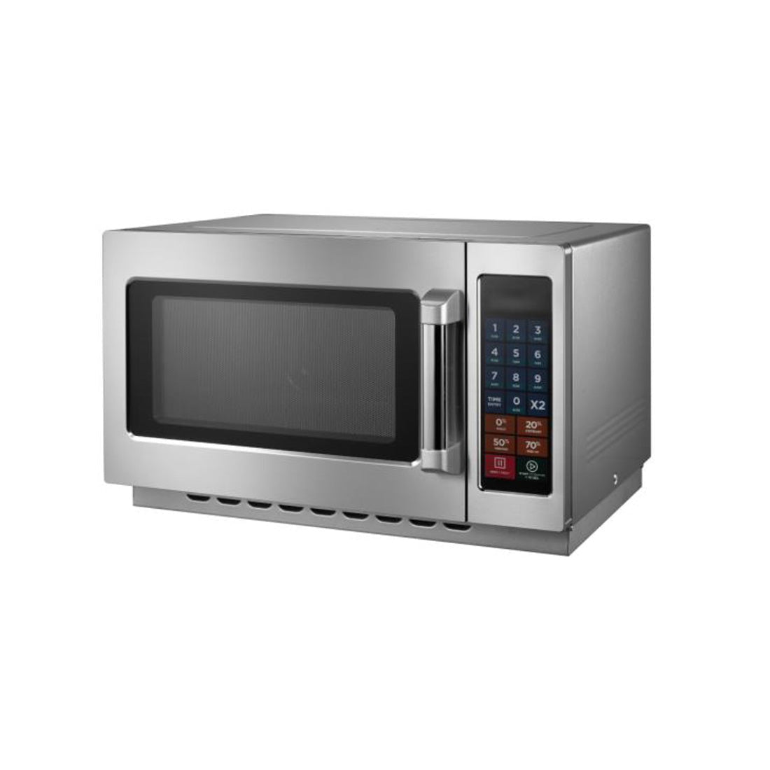 Premium Stainless Steel Microwave Oven MD 1400 NSW1581 - 1.4 Cu. Ft Compact Countertop Microwave with 10 Power Levels - Perfect for Small Kitchens, Dorms & Offices
